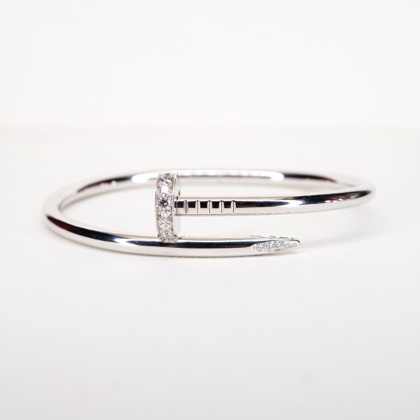Cartier Juste Un Clou 18K White Gold Diamond Bracelet